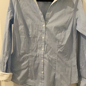 HM Blue and white striped shirt